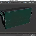 Trash can big trash can outdoor trash can community trash can park trash can low face number low model simple model game sub-era film and television level realism 3d model