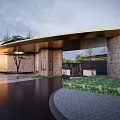 Modern gate high-end residential gate 3d model