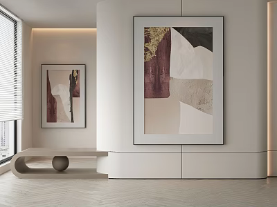 modern decorative painting 3d model