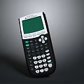 Black Electronic Calculator with Green Display Screen and User Friendly Keypad for Daily Calculations