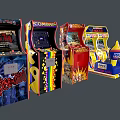 Game machine slot machine racing video game 3d model