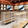 Modern Retail Showroom Interior With Bicycle Display Metal Shelving And Open Layout