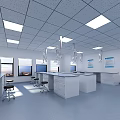 Modern Laboratory Environmental Purification Laboratory 3d model