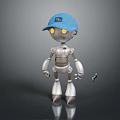Robot Assistant Small Robot Butler Robot Butler Figure Game Figure 3d model