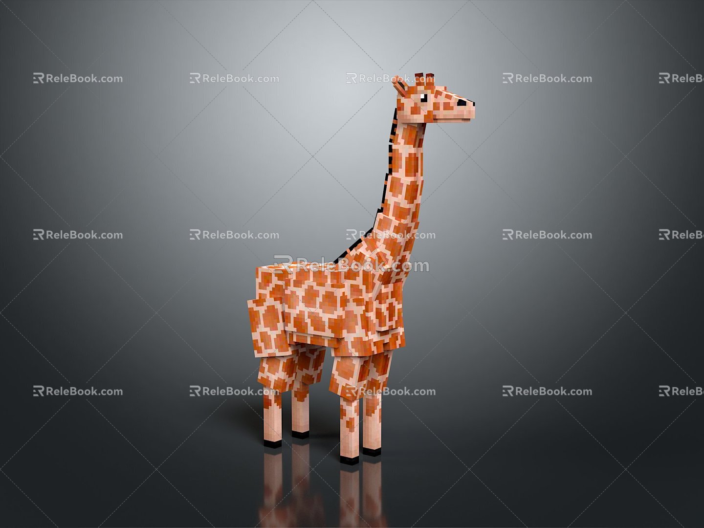 Giraffe Low Model Giraffe African Animal Toy Giraffe Muppet Toy Animal Cartoon Giraffe 3d model