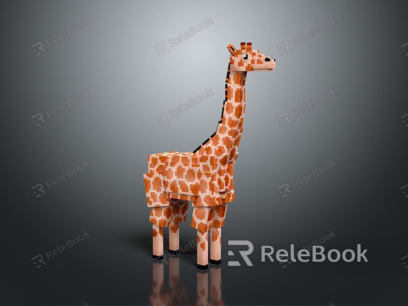 Giraffe Low Model Giraffe African Animal Toy Giraffe Muppet Toy Animal Cartoon Giraffe model