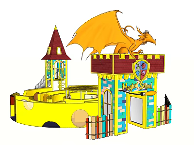 Children's Playground Facilities Modern Amusement Equipment 3d model
