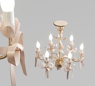 Jane Europe chandelier ribbon chandelier 3d model