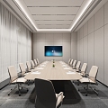 Modern Conference Room 3d model