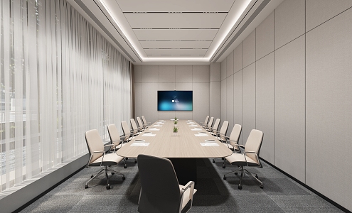 Modern Conference Room 3d model