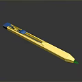 Practical Yellow Utility Knife For Daily Life Supplies With Black Handle And Sharp Blade