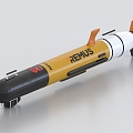 unmanned underwater vehicle submarine submarine underwater ship torpedo missile 3d model