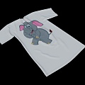 T-shirt clothing clothing short sleeve 3d model