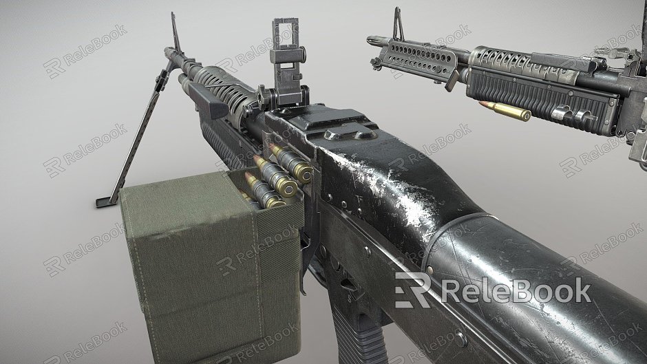 M60 light machine gun model