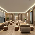 New Chinese Go Room Chess Room 3d model