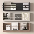 Bookshelf Books 3d model