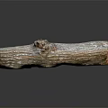 Wooden Stone Log Shaped Decorative Item With Natural Texture And Surface Details