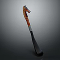 Decorative Horse Head Shaped Spoon With Colorful Painted Body And Patterned Handle
