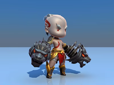 Q version yellow cover 3d model