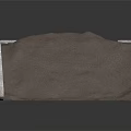 Durable Sloped Concrete Container With Sand Filled Interior And Textured Surface Design