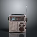 Vintage Retro Radio With FM Dial Antenna Classic Portable Audio Speaker
