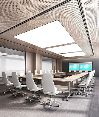 Modern Conference Room 3d model