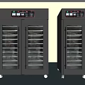 Two Stainless Steel Household Food Dehydrators With Glass Door Multi Layer Racks