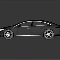 Modern Black Sedan Featuring Sleek Body Reflective Finish Stylish Front Design And Black Rims