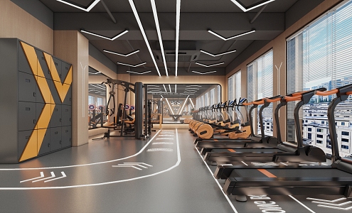 Modern Gym 3d model