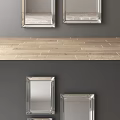 Silver Framed Mirrors With Various Styles For Interior Decoration And Home Decor
