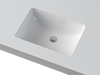 Basin modern basin under-counter basin wash table 3d model