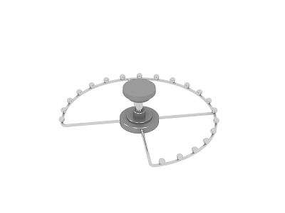 Rotating Hanger With Multiple Hooks For Efficient Wardrobe Organization And Storage 3d model