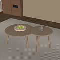 Nordic coffee table 3d model