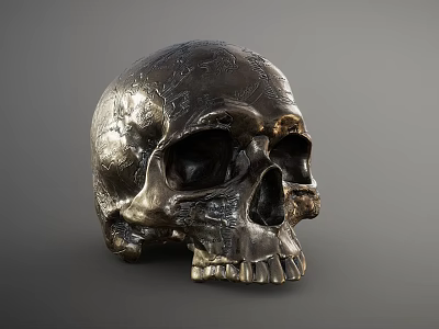 skull ornament 3d model skull ornament 3d model