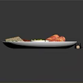 Delicious Breakfast Platter With Fried Eggs Sausages Bacon Bread and Fresh Herbs on White Plate