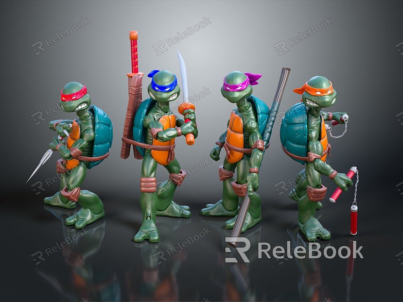 Modern game character Ninja Turtles Teenage Mutant Turtles Ninja Cartoon Ninja Turtles model