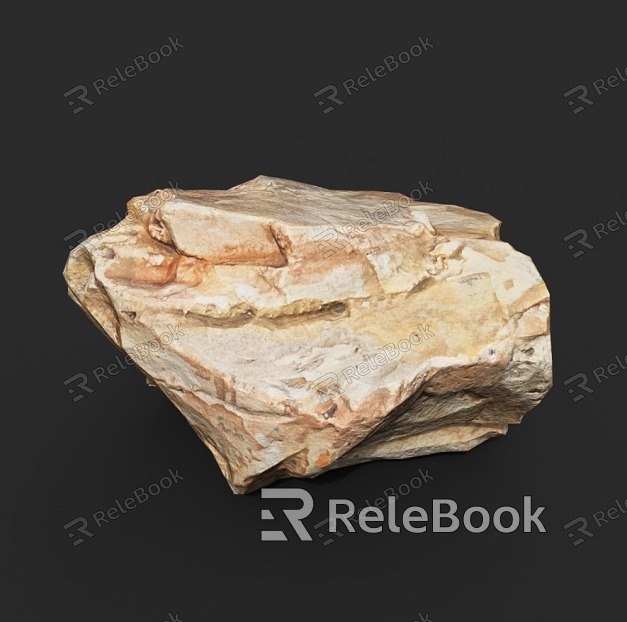 Rock Block Stone Natural Landscape model