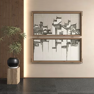 decorative painting 3d model