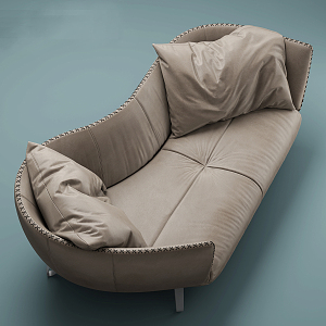 Modern shaped sofa 3d model