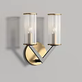Modern Decorative Wall Lamps With Glass Shades And Sleek Metal Bases
