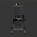 Detailed 3D Model of Heavy Duty Trailer Chassis With Mechanical Components