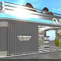 Modern Outlet Store Exterior And Interior Design At Wanda Plaza Shopping Mall With Clothing Displays