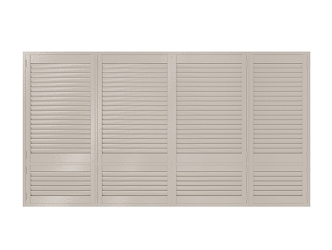 modern blinds bay window 3d model