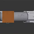 Intelligent Machine With Cylindrical Industrial Structure Orange Platform And Gray Body Ladder