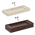 Modern Washbasin With Various Colors And Different Material Options 3d model