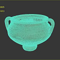 Handcrafted Orange Clay Pot With Two Handles Stable Base And Textured Surface For Daily Use