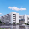 Modern style comprehensive building office building commercial building school teaching building administrative building 3d model
