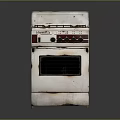 Vintage Old Rusty Gas Stove Oven Appliance For Kitchen Household Living Supplies
