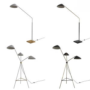 Metal floor lamp 3d model