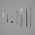 Classical handle 3d model